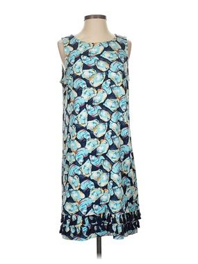 crown & ivy Navy Blue Floral-Print Mini Dress